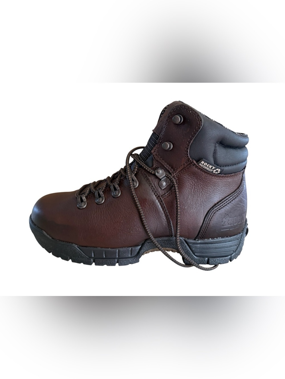 Rocky Mobilite Steel Toe Work Boots Mens 9.5 W Brown Waterproof Leather 6114 NIB